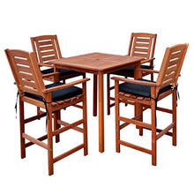 CorLiving Miramar Patio Bistro Set Cinnamon Brown/Black