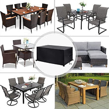 Outdoor Furniture Patio Furniture Sets Size 220x140x75cm Weather Protection Covers for Outdoor Table, Universal Fit, Heavy Duty 600D Patio Chair Covers Outdoor Furniture