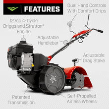 Earthquake® 46059 Pioneer™ Dual Direction Rear Tine Tiller, Powerful 127cc 4-Cycle Briggs and Stratton® Engine, Instant Reverse, 17” Tilling Width, 11” Tilling Depth, Frustration Free Shifting