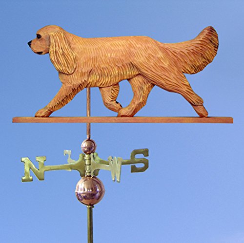 Cavalier King Charles Hand Carved & Painted Weathervane Ruby 22 Inch