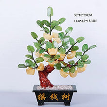 Natural Topaz Trees Gemstone Crystal Bonsai Fortune Money Tree for Good Luck Wealth and Prosperity-Home Office Decor Spiritual Gift (18 Ingot) House Plant