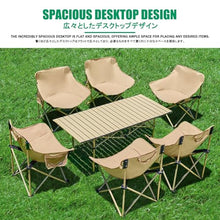 HYUIO Portable Picnic Table Set with Chairs for Outdoor Dining, BBQs, and Gatherings - Sturdy and Easy to Transport