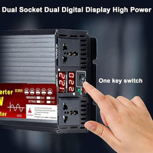 4000W 5000W Pure Sine Wave Power Inverter, 12/24/48/60/72V DC to 110V AC for Home, RV and Off-Grid Solar Systems, with 2 Outlets and USB Port, LCD Display