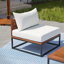 SEI Furniture Taradale Outdoor Coffee Table and Loveseat Set 2pc White