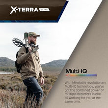 MINELAB X-Terra Elite Bundle, Waterproof, All Terrain Adult Metal Detector, Multi-IQ Precision Targeting with Simultaneous Multi-Frequency Technology, Includes Multi-Pocket, Hard Shell Finds Pouch