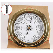 LLHBBSHYYDM Traditional Barometer, Traditional Weather Station for Home Wall, Fishing Vessel, Infants Room, Office