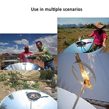 Acivirdde Solar Oven, Portable Solar Cooker, Outdoor Camping Barbecue Cooking Heat Concentrator, DIY Solar Concentrator