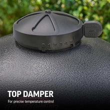 Char-Griller AKORN 20-Inch Kamado Charcoal Grill and Smoker, Triple-Wall Insulated Steel with Cast Iron Grates, Warming Rack and EasyDump Ash Pan, 445 Sq. In. Cooking Area, Graphite
