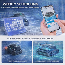 Cordless Robotic Pool Cleaner, App-Controlled Automatic Pool Vacuum for Floor, Wall & Waterline, Dual-Layer Filtration, Weekly Scheduling, 7800mAh Battery, 210-Min Runtime, 2.5H Fast Charge
