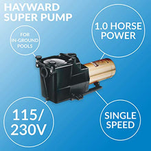 Hayward W3SP2607X10 Super Pump Pool Pump 1 HP Black
