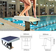 GEGEG Heavy Duty Stainless Steel Diving Platform - Non-Slip Diving Board - for Aquatic Centers and Stadiums(Sea Blue)