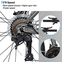 HH HILAND Hiland Aluminum Mountain Bike 27 Speeds, Hydraulic Disc-Brakes, Lock-Out Suspension Fork, 27.5 inch Wheel Gray&Blue