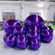 YBZCHLM Giant Inflatable Mirror Ball Set 12pcs Purple