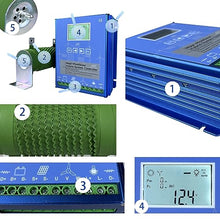 AISINILALAO 14000W MPPT Hybrid Solar Wind Charge Controller 12V/24V/48V Auto, Dual Input for Wind Turbine and Solar Panel, Smart Power Management System,220v