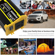 OLONETO 3000W DC 12V to 220V/110V AC Inverter＋100W18V Folding Solar Panel＋50A Solar Charge Controller Suitable for RV Home Off-Grid System Solar Power Bank Off-Grid Solar Kit(Black,12V-110V)