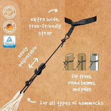 LA SIESTA® Alabama Quilted Hammock with Spreader Bar & TreeMount, Fabric Tree Hammock with Tree Straps for Beams Posts - Weatherproof Outdoor Hammock - 2 Person Double Hammock Bed - XL King, Avocado