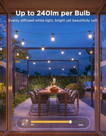 Govee Outdoor Chromatic String Lights, 65.6ft RGBIC Uni-IC Control, IP67