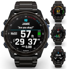 Wearable4U Garmin Descent Mk3i Titanium Dive Computer with Extra-Long Strap & Gift Bundle Mk3i Titanium w/ Titanium Band