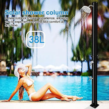 CFDZCP Outdoor Shower kit 10 Gal Solar-Heated Shower, Freestanding Portable Shower Spa Set for Outside Backyard Garden Shower System,Temperature and Pressure Adjustable