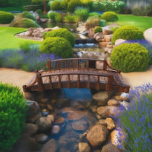 SamsGazebos Country Wood Garden Bridge 8' Brown