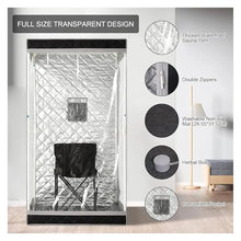 ZDGsrgWRG 4L Portable Folding Personal Steam Sauna Tent Set Remote Control
