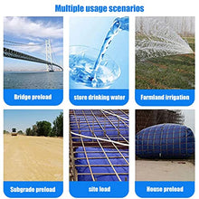 JIONET Water Bladder Tanks with Faucet, Folding Water Carrier Tank Large Capacity Soft Water Bag Drought-Resistant Water Tanks for Construction Watering (Color : Blue, Size : 1000L)