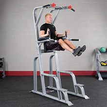 Body-Solid SVKR1000 Pro Clubline Vertical Knee Raise Chin Dip Gray