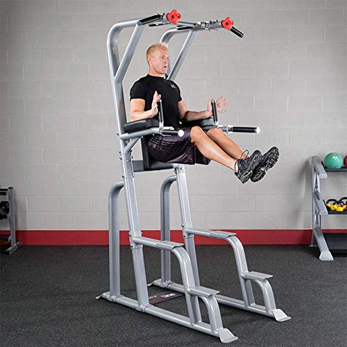 Body-Solid SVKR1000 Pro Clubline Vertical Knee Raise Chin Dip Gray