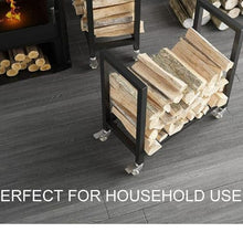 DOIBG Firewood Rack, Firewood Rack Outdoor Firewood Storage Rack, Detachable Rugged and Ergonomics Firewood Support Rack Suitable for Outdoor Patios