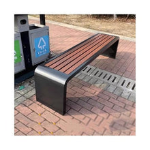 TBLOTYD Garden Benches Rounded Corners Stainless Steel Outdoor Park Chair Plaza Bench Patio Seating，L