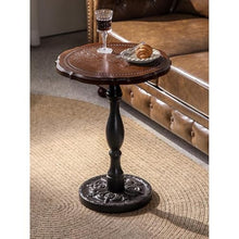 Chicken Couch End Table Retro Sofa Side Table Wooden Furniture Corner Table Living Room Coffee Table Leisure Round Table Corner Tables for Living Room(B)