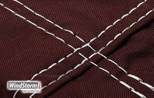 Eevelle Windstorm V Hull Fishing Boat Cover with Center Console Waterproof MARINEX Fabric Burgundy