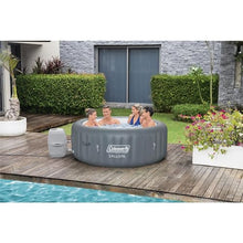 Coleman Palm Springs 4-6 Person EnergySense Smart AirJet Plus Inflatable Hot Tub Outdoor Spa