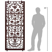 H Potter Wall Trellis Patio Deck Garden Balcony for Climbing Plants Metal Art Decor Decorative Privacy Screen Panel Outdoor Indoor Backyard Roses Vines Wall Brackets Included