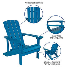 EMMA + OLIVER Blue Adirondack Chair, 4-Pack