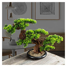 zxb-shop Artificial Tree Simulation Welcome Guest Bonsai Green Plants Fake Plant Potted Plants Decorative Tree Resin Simulation Bonsai (Color : A)
