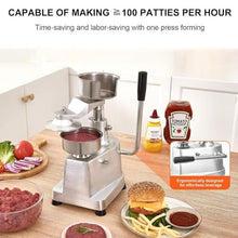 DFEDHF Commercial Burger Patty Maker, Manual Burger Press Machine, 100mm/4inch, 130mm/5inch, 150mm/6inch, Grill Burger Press Tool, 5 Inch