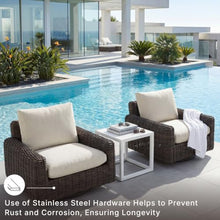 Signature Design by Ashley Kimora Outdoor Swivel Wicker Patio Glider Chair