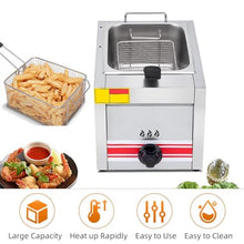 Gas Frying Machine Large Capacity Stainless Steel Gas Fryer, Commercial Kitchen Dining Food Service Equipment Hot Plates Gas French Fries Fryer Non Stick Coating Easy Clean
