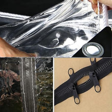 WQPMRMG Outdoor Waterproof Clear Tarp Curtains with Zip Door - Transparent PVC Side Panels for Gazebo & Pergola, 5x2.8m, Heavy-Duty Plastic Tarpaulin for Patio Protection