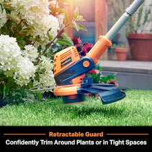 LawnMaster OcuMow Robot Lawn Mower with Cordless 24V MAX 10” Grass Trimmer Combo Kit Perimeter Wire Free for Small Yards 2000-4000 Square Feet Optical Navigation Automatic Obstacle Avoidance Spot Cut
