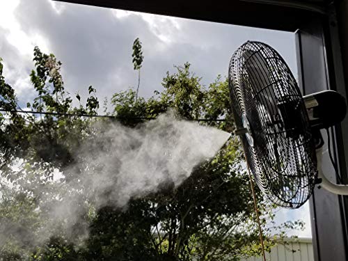 mistcooling 24" OSC Misting Fan Kit - High Pressure (2 - Fans 24" OSC Black)