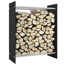 DJVHSRI 80X35X100 Cm Tempered Glass, Firewood Log Rack, Storage Shelf, Ventilation Metal Store Holder for Outdoor Indoor Wood Stand Set,Firewood Rack,