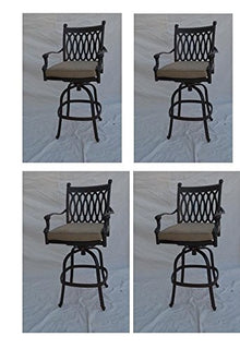 BOTARO Grand Tuscany Outdoor Patio 5pc Party Bar Set Dark Bronze