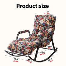 AYHARYLH Outdoor Rocking Chair, Rocking Glider Chair, Indoor Modern Glider Rocking Chair Rocking,Comfortable Upholstered Rocking Chair, for Indoor & Outside, for Front Porch, for Porch, Garden, Patio