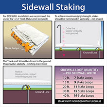 TentandTable 20x30 Party Tent Sidewall Kit Complete 4 PVC Vinyl Walls White