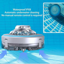 MZGYYD Automatic Robotic Pool Cleaner, Smart Cordless Swimming Pool Vacuum Cleaner, Rechargeable Robotic Pool Cleaner