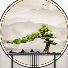 YXIANG56Q Fake Plants Artificial Greenery Bonsai Simulation Welcome Pine Home Hotel Micro Landscape Bonsai Tree