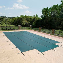 Blue Wave Rectangular In Ground Pool Safety Cover with Center Step Green