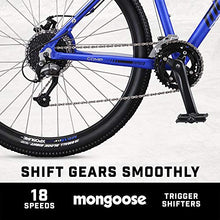 Mongoose Switchback Comp Hardtail Mountain Bike 18-Speed 27.5-Inch Medium Grey